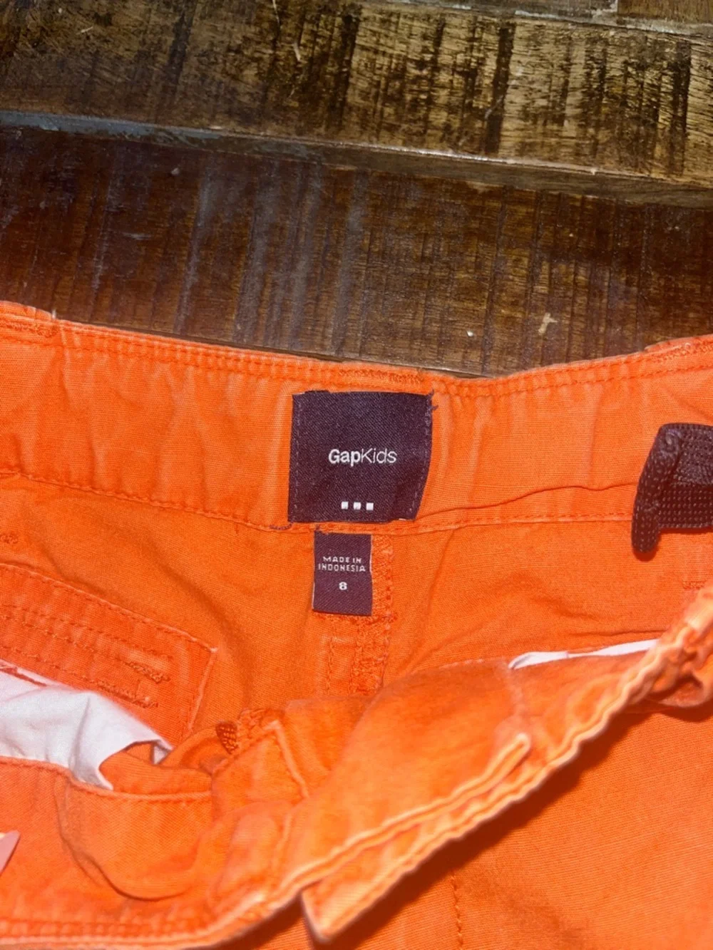 GAP Kid's Bright Orange Cargo Shorts
